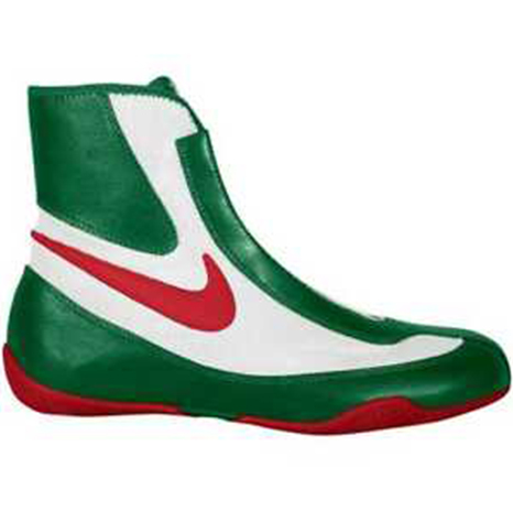 løfte op bid skuffe Nike Machomai Boxing Shoes Green/Red/White - BOXING AT THE DEPOT